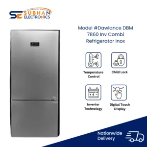 Dawlance DBM 7860 Inv Combi Refrigerator Inox