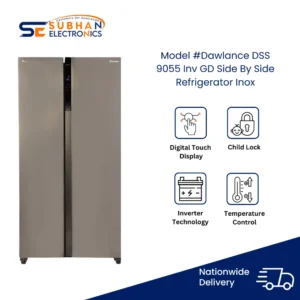 Dawlance DSS 9055 Inv GD Side By Side Refrigerator Inox