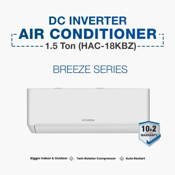 Hyundai HAC-18KBZ 1.5 Ton DC Inverter AC Breeze