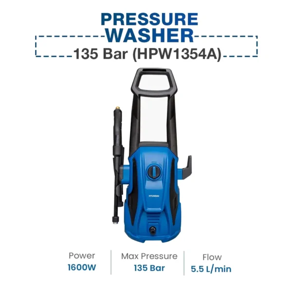 Hyundai HPW-135 Car Pressure Washer 1600W 135 bar