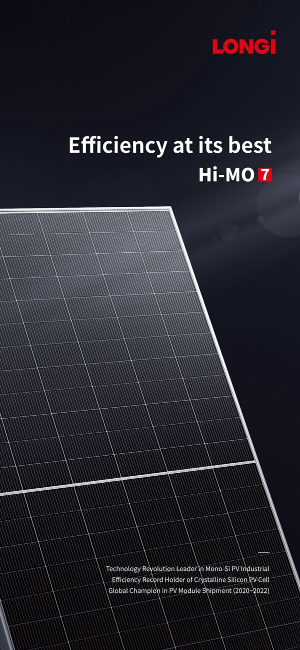 Longi Hi-MO X7 Solar Panel 610WATT (STACK OF 08 PCS) - Image 2